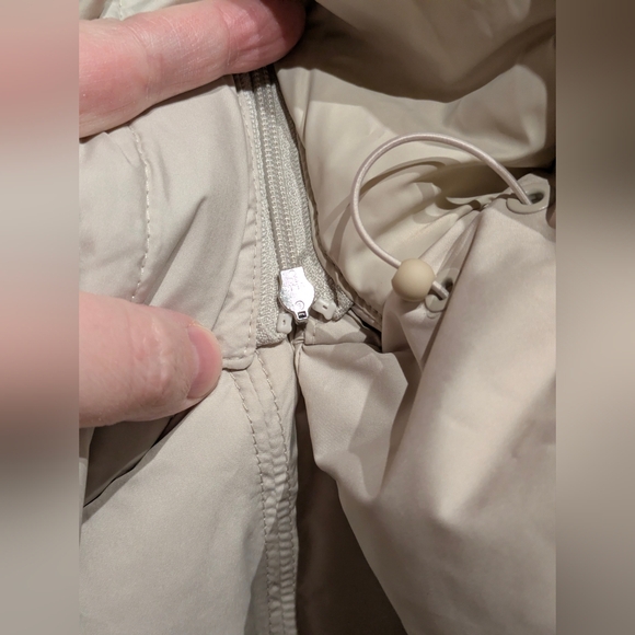 C4 Athleta Downtown Jacket - 800-Fill Down Puffer - Pearl- Size 2X NWT - Picture 6 of 16